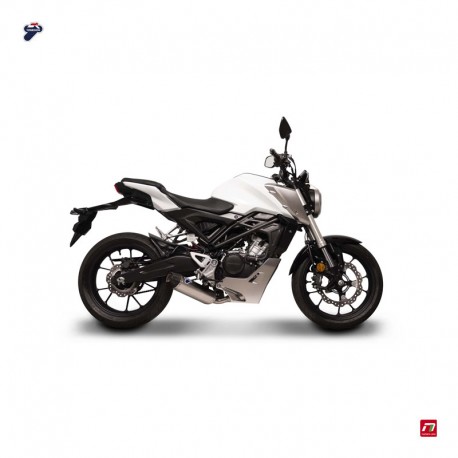 Ligne Termignoni finition titane / carbone Honda CB 125 R (18-19)