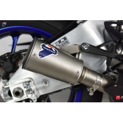 Silencieux Termignoni conique inox embout inox pour Yamaha YZF-R1 2015-2019