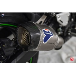 Silencieux Termignoni hexagonal titane et carbone pour Kawasaki Z900 2020