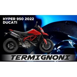 Ducati Hypermotard 950 70KW 2022 avec échappement d'origine