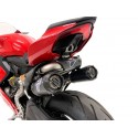 Ligne Termignoni "Reparto Corse" inox - titane NOIR - carbone Ducati Panigale 955 V2 de 2020-2024, Street Fighter V2 2022-2024