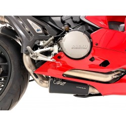 Ligne Termignoni "Reparto Corse" inox - titane NOIR - carbone Ducati Panigale 955 V2 de 2020-2024, Street Fighter V2 2022-2024