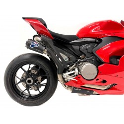 Ligne Termignoni "Reparto Corse" inox - titane NOIR - carbone Ducati Panigale 955 V2 de 2020-2024, Street Fighter V2 2022-2024